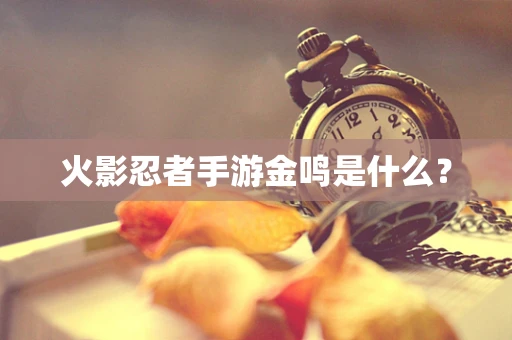 火影忍者手游金鸣是什么？