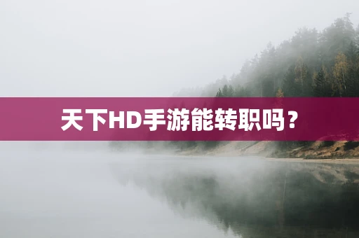 天下HD手游能转职吗？