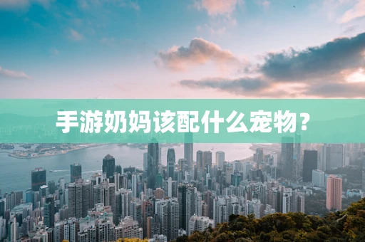 手游奶妈该配什么宠物？