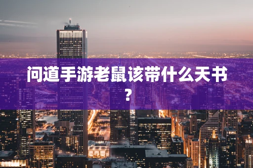 问道手游老鼠该带什么天书？