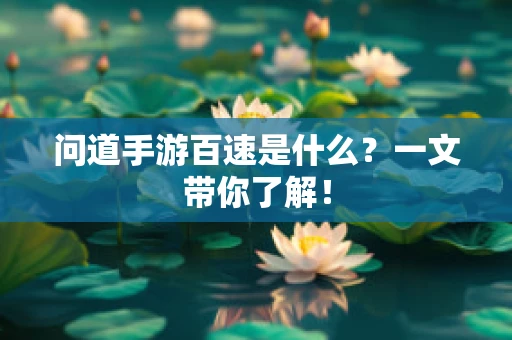 问道手游百速是什么？一文带你了解！