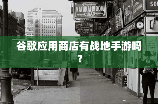 谷歌应用商店有战地手游吗？
