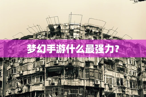 梦幻手游什么最强力？
