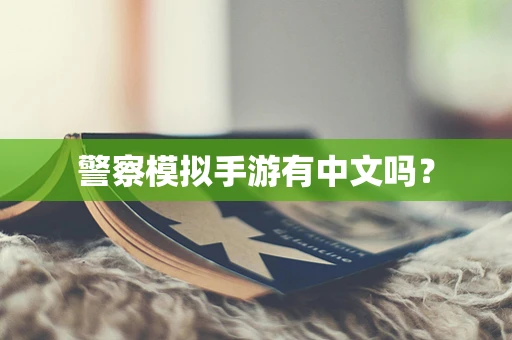 警察模拟手游有中文吗？