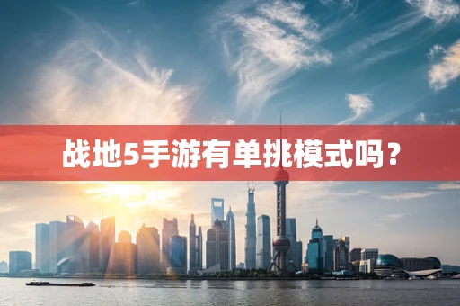 战地5手游有单挑模式吗？
