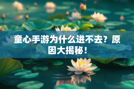 童心手游为什么进不去？原因大揭秘！