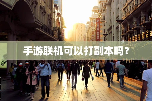 手游联机可以打副本吗？