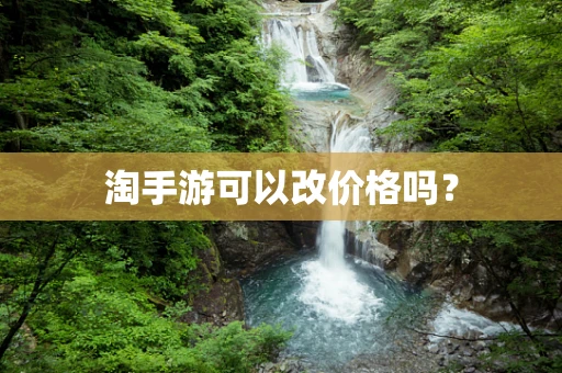 淘手游可以改价格吗？