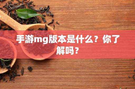 手游mg版本是什么？你了解吗？