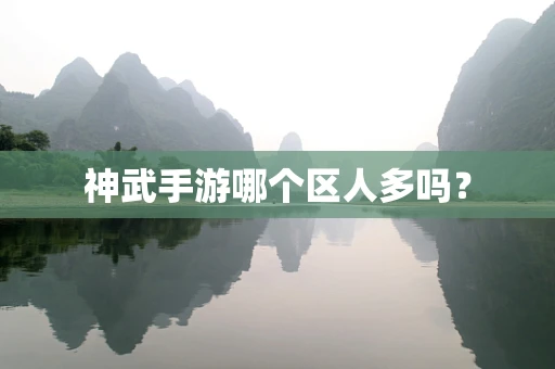 神武手游哪个区人多吗？