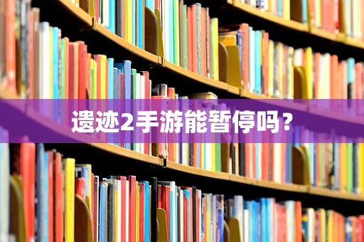 遗迹2手游能暂停吗？