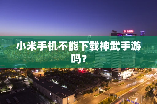 小米手机不能下载神武手游吗？