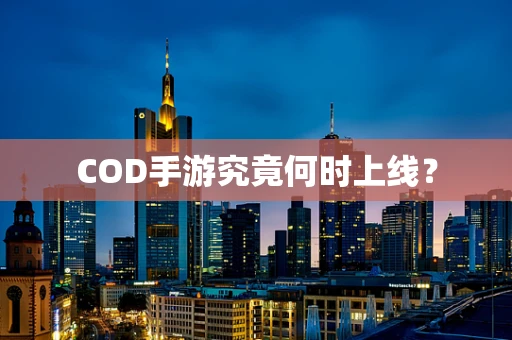 COD手游究竟何时上线？