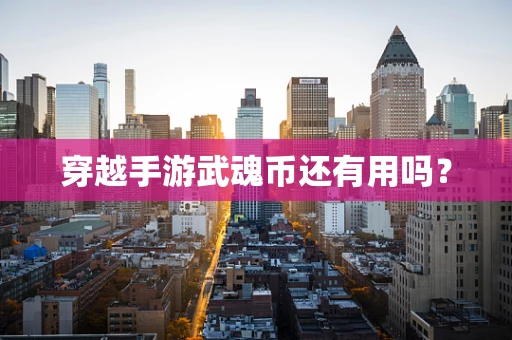 穿越手游武魂币还有用吗？