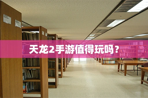天龙2手游值得玩吗？
