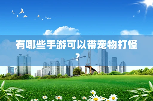 有哪些手游可以带宠物打怪？