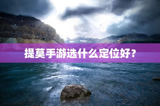 提莫手游选什么定位好？