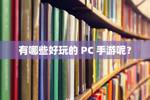 有哪些好玩的 PC 手游呢？