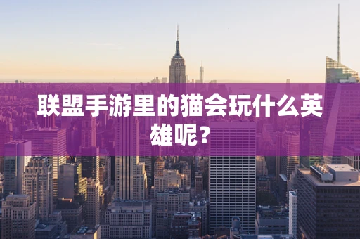 联盟手游里的猫会玩什么英雄呢？